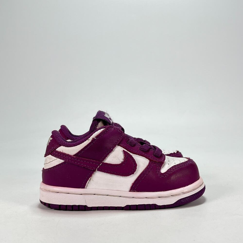 Nike Dunk Low Team Red Sweet Beet Retro Casual Sneakers Walking Shoes Kids Sz 6C